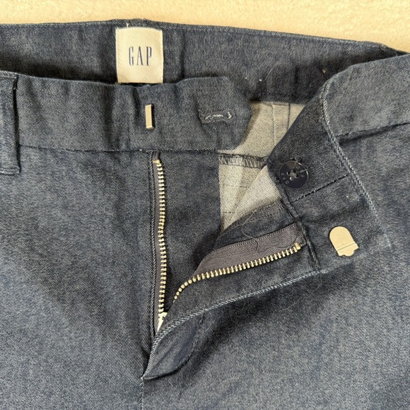 Gap Slim City Cropped Pants Chino Trouser Career Wear Blue Womens Size 2 NEW‎ - Picture 3 of 5